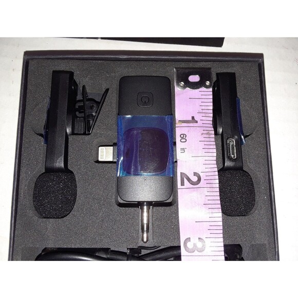 Wireless Microphone Audio Video Recording Mini Mic for iPhone/Android - Picture 4 of 9